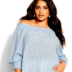 CIty Chic Off the Shoulder top size XL/ 22W